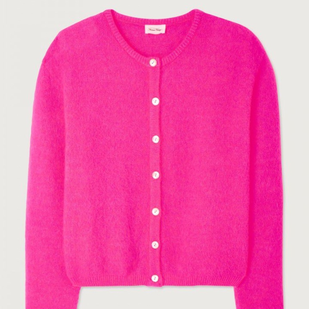 WOMEN'S CARDIGAN VITOW NEON PINK MELANGE SZ M